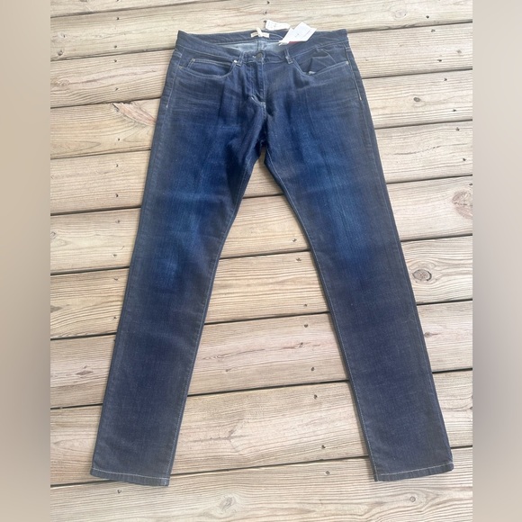 Eileen Fisher Dark Wash Skinny Jeans - Picture 1 of 11